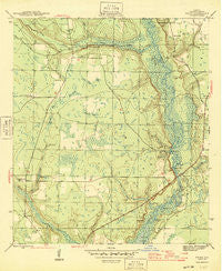 Frink Florida Historical topographic map, 1:31680 scale, 7.5 X 7.5 Minute, Year 1945