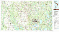 Gainesville Florida Historical topographic map, 1:100000 scale, 30 X 60 Minute, Year 1981