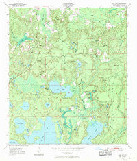 Gap Lake Florida Historical topographic map, 1:24000 scale, 7.5 X 7.5 Minute, Year 1950