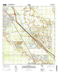 Gilchrist Florida Current topographic map, 1:24000 scale, 7.5 X 7.5 Minute, Year 2015