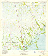 Glades Florida Historical topographic map, 1:24000 scale, 7.5 X 7.5 Minute, Year 1950