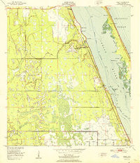 Grant Florida Historical topographic map, 1:24000 scale, 7.5 X 7.5 Minute, Year 1951