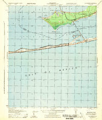 Gulf Breeze Florida Historical topographic map, 1:25000 scale, 7.5 X 7.5 Minute, Year 1944