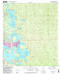 Halfmoon Lake Florida Historical topographic map, 1:24000 scale, 7.5 X 7.5 Minute, Year 1999