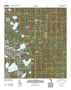 Halfmoon Lake Florida Historical topographic map, 1:24000 scale, 7.5 X 7.5 Minute, Year 2012