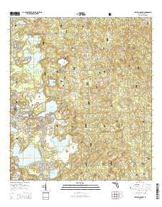 Halfmoon Lake Florida Current topographic map, 1:24000 scale, 7.5 X 7.5 Minute, Year 2015