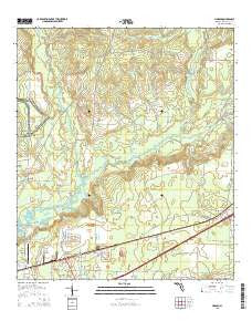 Harold Florida Current topographic map, 1:24000 scale, 7.5 X 7.5 Minute, Year 2015