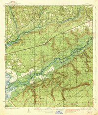 Harold Florida Historical topographic map, 1:62500 scale, 15 X 15 Minute, Year 1938