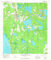 Hawthorne Florida Historical topographic map, 1:24000 scale, 7.5 X 7.5 Minute, Year 1966