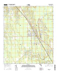 Hilliard Florida Current topographic map, 1:24000 scale, 7.5 X 7.5 Minute, Year 2015