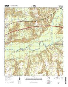 Holt Florida Current topographic map, 1:24000 scale, 7.5 X 7.5 Minute, Year 2015