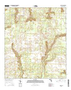 Holt SW Florida Current topographic map, 1:24000 scale, 7.5 X 7.5 Minute, Year 2015