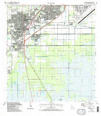 Homestead Florida Historical topographic map, 1:24000 scale, 7.5 X 7.5 Minute, Year 1988