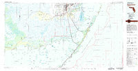 Homestead Florida Historical topographic map, 1:100000 scale, 30 X 60 Minute, Year 1982