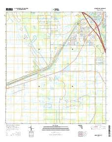 Indiantown SE Florida Current topographic map, 1:24000 scale, 7.5 X 7.5 Minute, Year 2015