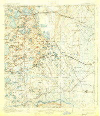 Interlachen Florida Historical topographic map, 1:62500 scale, 15 X 15 Minute, Year 1916