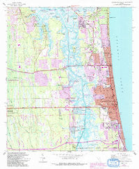 Jacksonville Beach Florida Historical topographic map, 1:24000 scale, 7.5 X 7.5 Minute, Year 1964