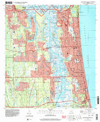 Jacksonville Beach Florida Historical topographic map, 1:24000 scale, 7.5 X 7.5 Minute, Year 1994