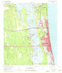Jacksonville Beach Florida Historical topographic map, 1:24000 scale, 7.5 X 7.5 Minute, Year 1964