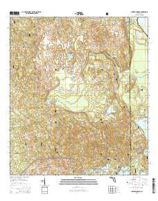 Juniper Springs Florida Current topographic map, 1:24000 scale, 7.5 X 7.5 Minute, Year 2015