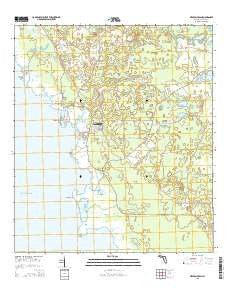 Keaton Beach Florida Current topographic map, 1:24000 scale, 7.5 X 7.5 Minute, Year 2015