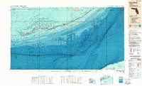 Key West Florida Historical topographic map, 1:250000 scale, 1 X 2 Degree, Year 1989