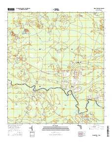 Kings Ferry Florida Current topographic map, 1:24000 scale, 7.5 X 7.5 Minute, Year 2015