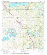 Lady Lake Florida Historical topographic map, 1:24000 scale, 7.5 X 7.5 Minute, Year 1966