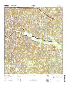 Lafayette Florida Current topographic map, 1:24000 scale, 7.5 X 7.5 Minute, Year 2015