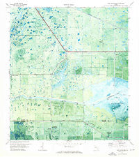 Lake Hicpochee Florida Historical topographic map, 1:24000 scale, 7.5 X 7.5 Minute, Year 1971