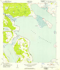 Lake Weohyakapka NE Florida Historical topographic map, 1:24000 scale, 7.5 X 7.5 Minute, Year 1952