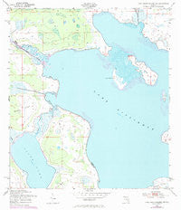 Lake Weohyakapka NE Florida Historical topographic map, 1:24000 scale, 7.5 X 7.5 Minute, Year 1952
