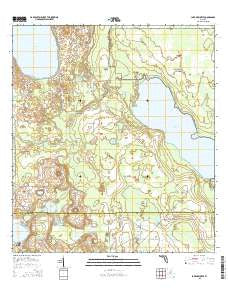 Lake Arbuckle Florida Current topographic map, 1:24000 scale, 7.5 X 7.5 Minute, Year 2015