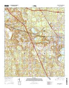 Lake City West Florida Current topographic map, 1:24000 scale, 7.5 X 7.5 Minute, Year 2015
