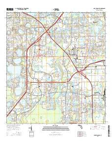 Lake Jessamine Florida Current topographic map, 1:24000 scale, 7.5 X 7.5 Minute, Year 2015