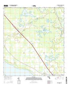 Lake Marian NE Florida Current topographic map, 1:24000 scale, 7.5 X 7.5 Minute, Year 2015