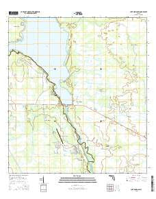 Lake Marian SW Florida Current topographic map, 1:24000 scale, 7.5 X 7.5 Minute, Year 2015