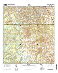 Lake Panasoffkee NW Florida Current topographic map, 1:24000 scale, 7.5 X 7.5 Minute, Year 2015