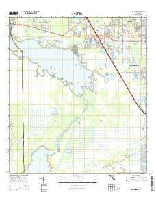 Lake Poinsett Florida Current topographic map, 1:24000 scale, 7.5 X 7.5 Minute, Year 2015