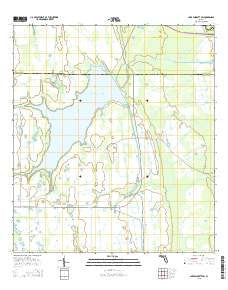 Lake Poinsett SW Florida Current topographic map, 1:24000 scale, 7.5 X 7.5 Minute, Year 2015