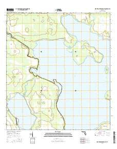 Lake Weohyakapka NE Florida Current topographic map, 1:24000 scale, 7.5 X 7.5 Minute, Year 2015