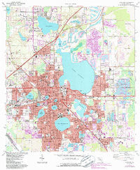 Lakeland Florida Historical topographic map, 1:24000 scale, 7.5 X 7.5 Minute, Year 1975