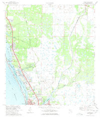 Laurel Florida Historical topographic map, 1:24000 scale, 7.5 X 7.5 Minute, Year 1973