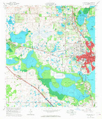 Leesburg West Florida Historical topographic map, 1:24000 scale, 7.5 X 7.5 Minute, Year 1966