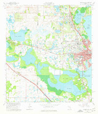 Leesburg West Florida Historical topographic map, 1:24000 scale, 7.5 X 7.5 Minute, Year 1966
