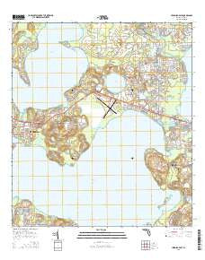 Leesburg East Florida Current topographic map, 1:24000 scale, 7.5 X 7.5 Minute, Year 2015