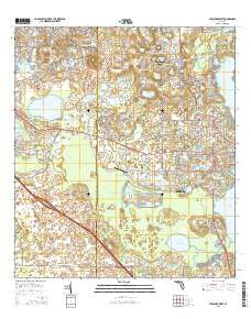 Leesburg West Florida Current topographic map, 1:24000 scale, 7.5 X 7.5 Minute, Year 2015