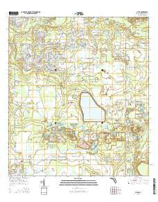 Lithia Florida Current topographic map, 1:24000 scale, 7.5 X 7.5 Minute, Year 2015