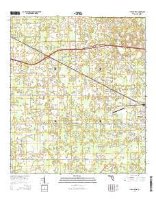 Live Oak West Florida Current topographic map, 1:24000 scale, 7.5 X 7.5 Minute, Year 2015