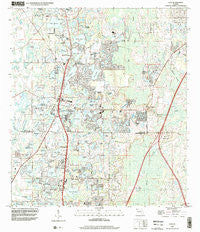 Lutz Florida Historical topographic map, 1:24000 scale, 7.5 X 7.5 Minute, Year 1999